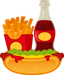 fast food vector image