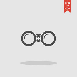 Binocular icon flat design style vector