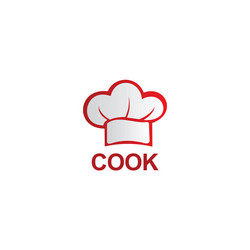 cooking hat chef logo vector image