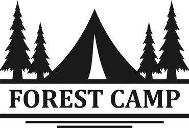 Outdoor logo camping and adventure vector