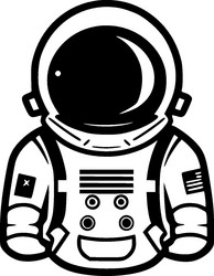 astronaut - high quality logo ideal for t-shirt vector image