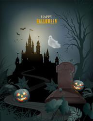 Halloween party invitation vector