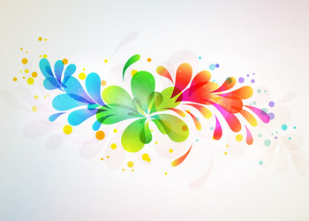 floral abstract background vector image