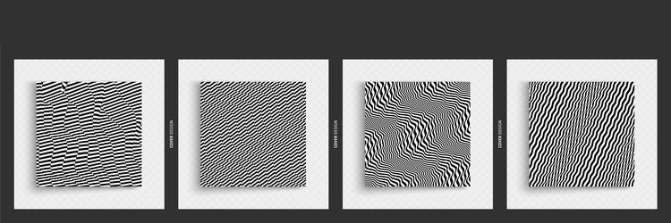 3d cover design template black white vector