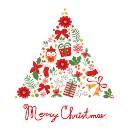 christmas card vector image