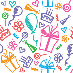 birthday pattern vector image