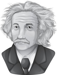 albert einstein vector image