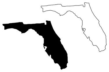 florida map vector image