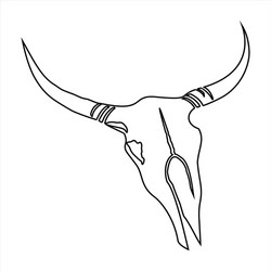 23 longhorn vector image