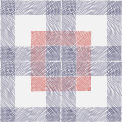 tartan seamless pattern white blue red checkered vector image