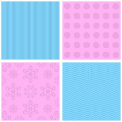 seamless patterns vector image