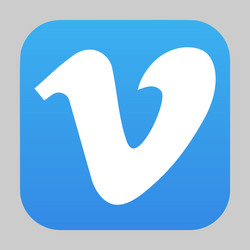 vimeo logo icon vector image