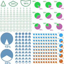 diagram set vector image