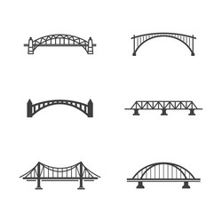 bridge icon vector image