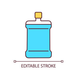 Bottle of clean water rgb color icon vector