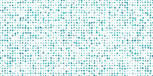 teal blue plus sign medical seamless pattern vector image