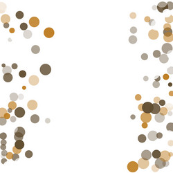 gold white and gray confetti transparent dots vector image