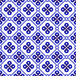 indigo batik pattern vector