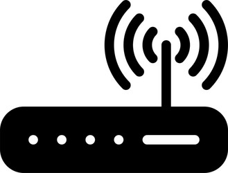 router icon flat vector image