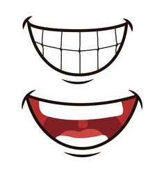 Funny cartoon face vector