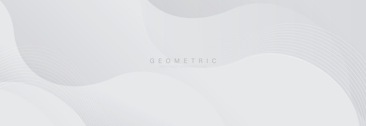 minimalist white geometric abstract background vector image