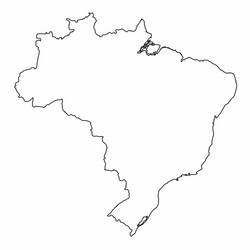 brazil map vector image