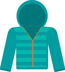 winter jacket icon vector image