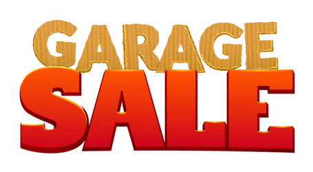 garage sale vector image