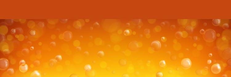 yellow and orange bubble juice background vector image