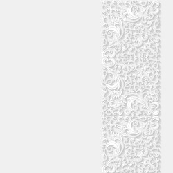 decorative floral background vector image