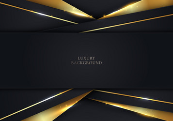 3d modern luxury template design black stripes vector image