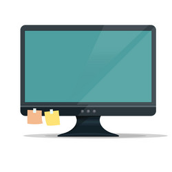 computer monitor display vector image