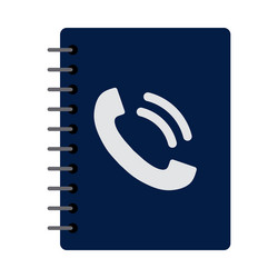 phone book icon vector image