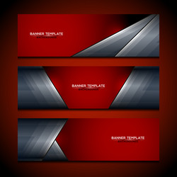 banner red background design vector image