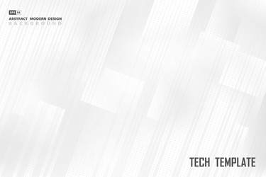 abstract technology gray and white square vector image