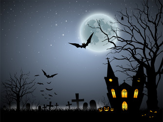 halloween scary background vector image