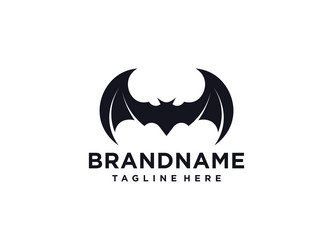 bat icon logo template design vector image