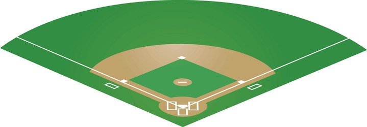 Baseball field vector