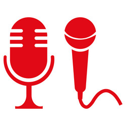 microphone icon vector image