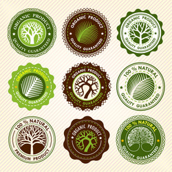 tree label vector image