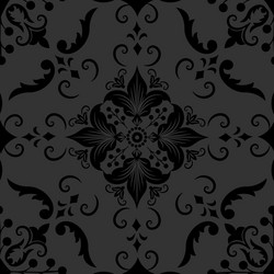 Elegant floral damask pattern vector