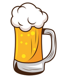 Mug beer drink vector