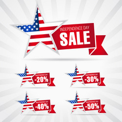 independence day usa sale vector image