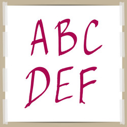 Hand-draw alphabet vector