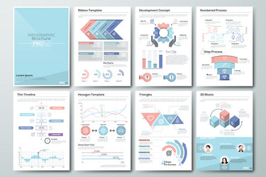 big set of infographic elements vector image