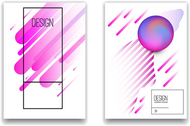 set of banner design templates with abstract vector image