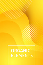 fluid yellow banner text vector image