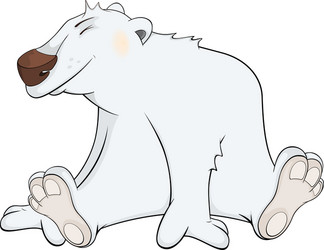 Polar bear cartoon vector