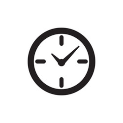 time or clock icon vector image