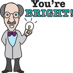 youre bright vector image